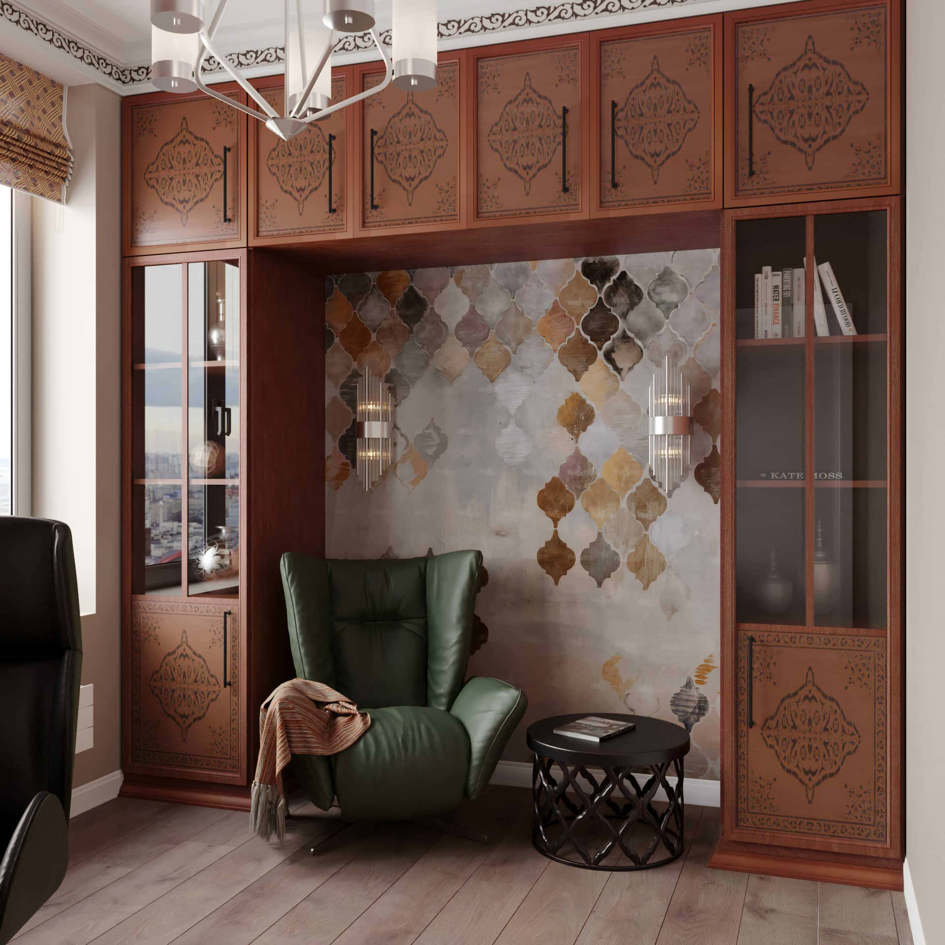 Дизайны интерьеров квартир в цвете Pantone. 2020 Синий, фото 34
