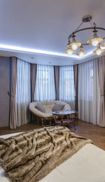 Посёлок на Новой Риге в стиле модерн. Этаж 1: Гостевая спальня, фото 5