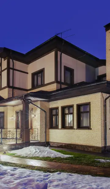 Посёлок на Новой Риге в стиле модерн. Фасад, фото 5