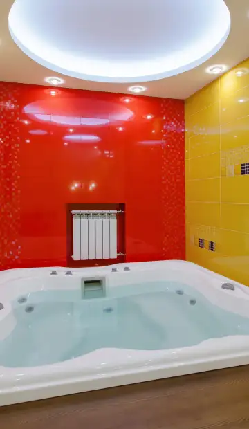 Посёлок на Новой Риге в стиле модерн. Здание бассейна: Джакузи, фото 5