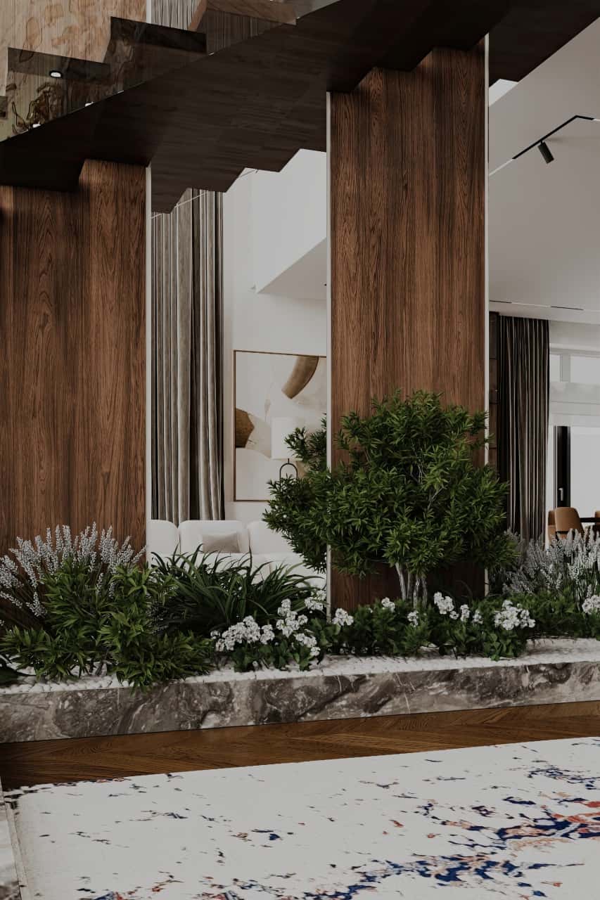 Растения в гостиной