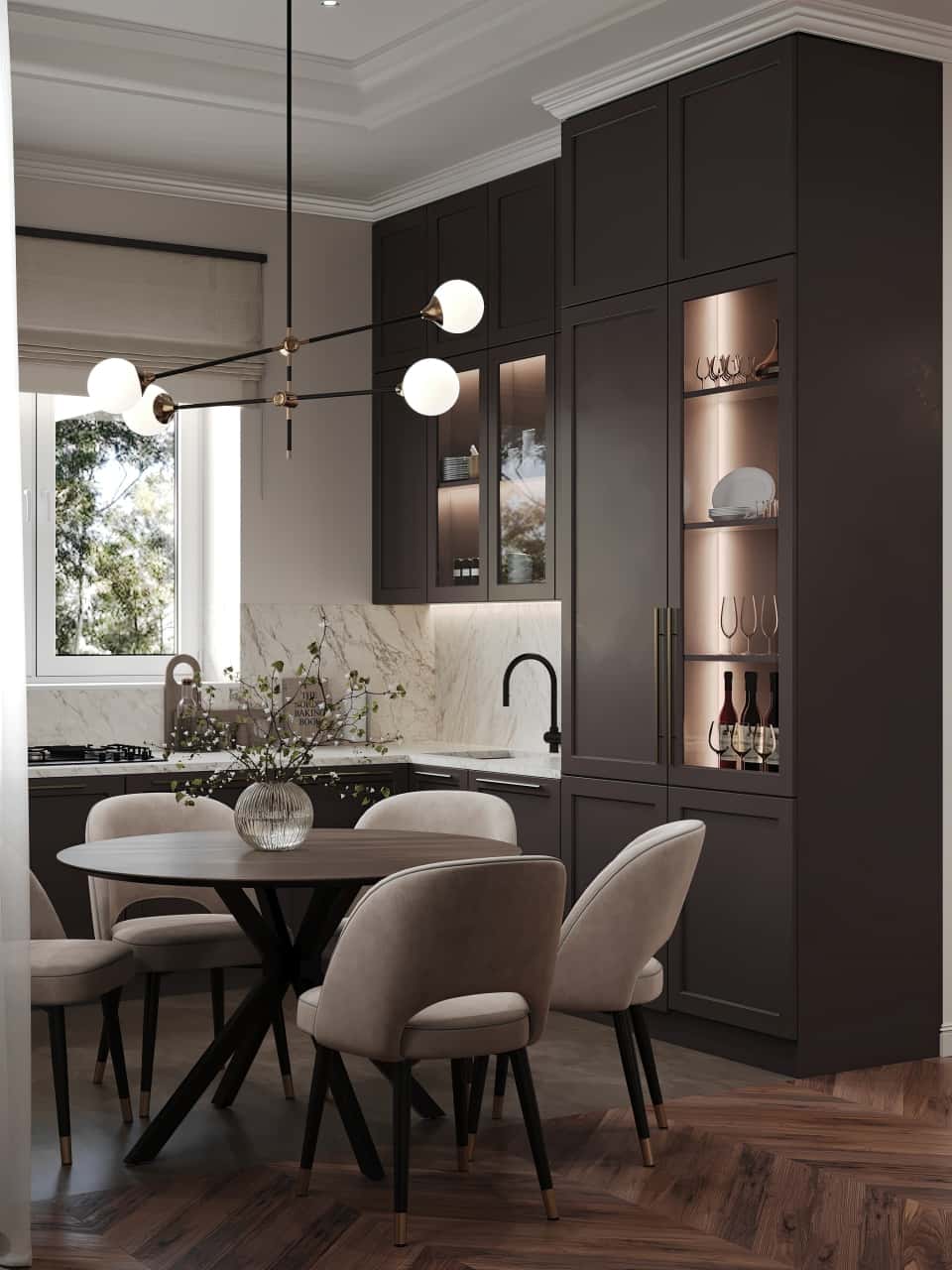 Комбинирование светлого и тёмного