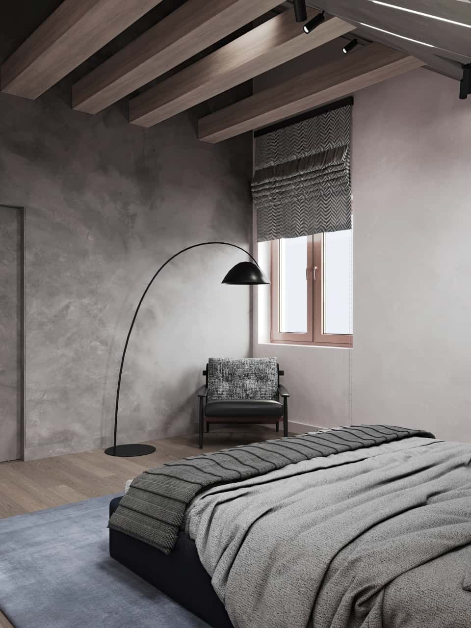 Деревянные балки на потолке