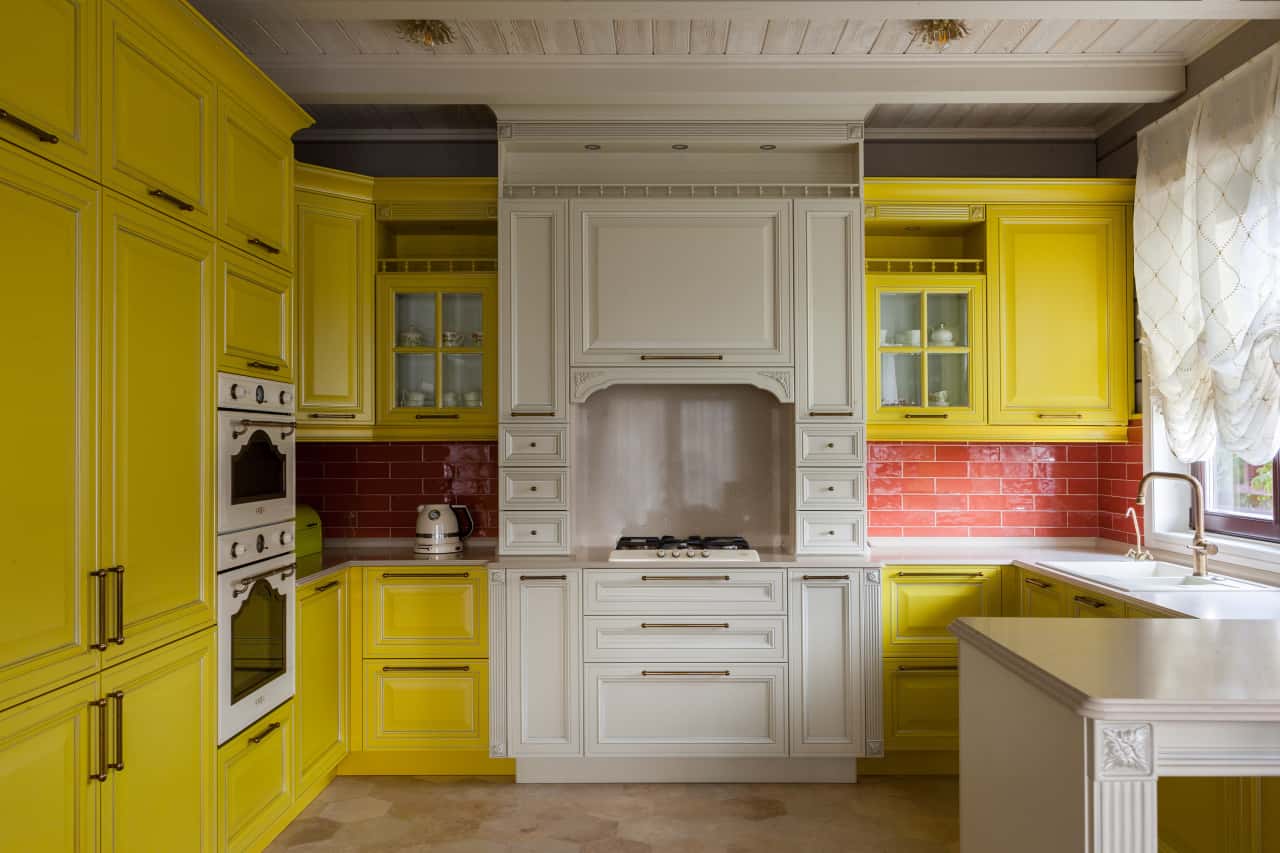 Жёлтый цвет в интерьере