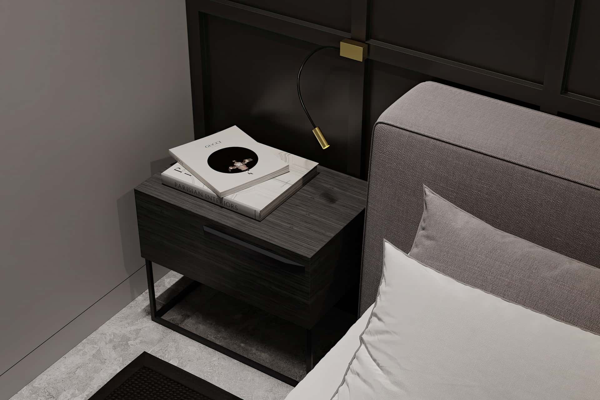 Дизайн и ремонт квартиры в КП Бристоль — Изысканный монохром, 164 м2. 1 этаж Гостевая, фото 9