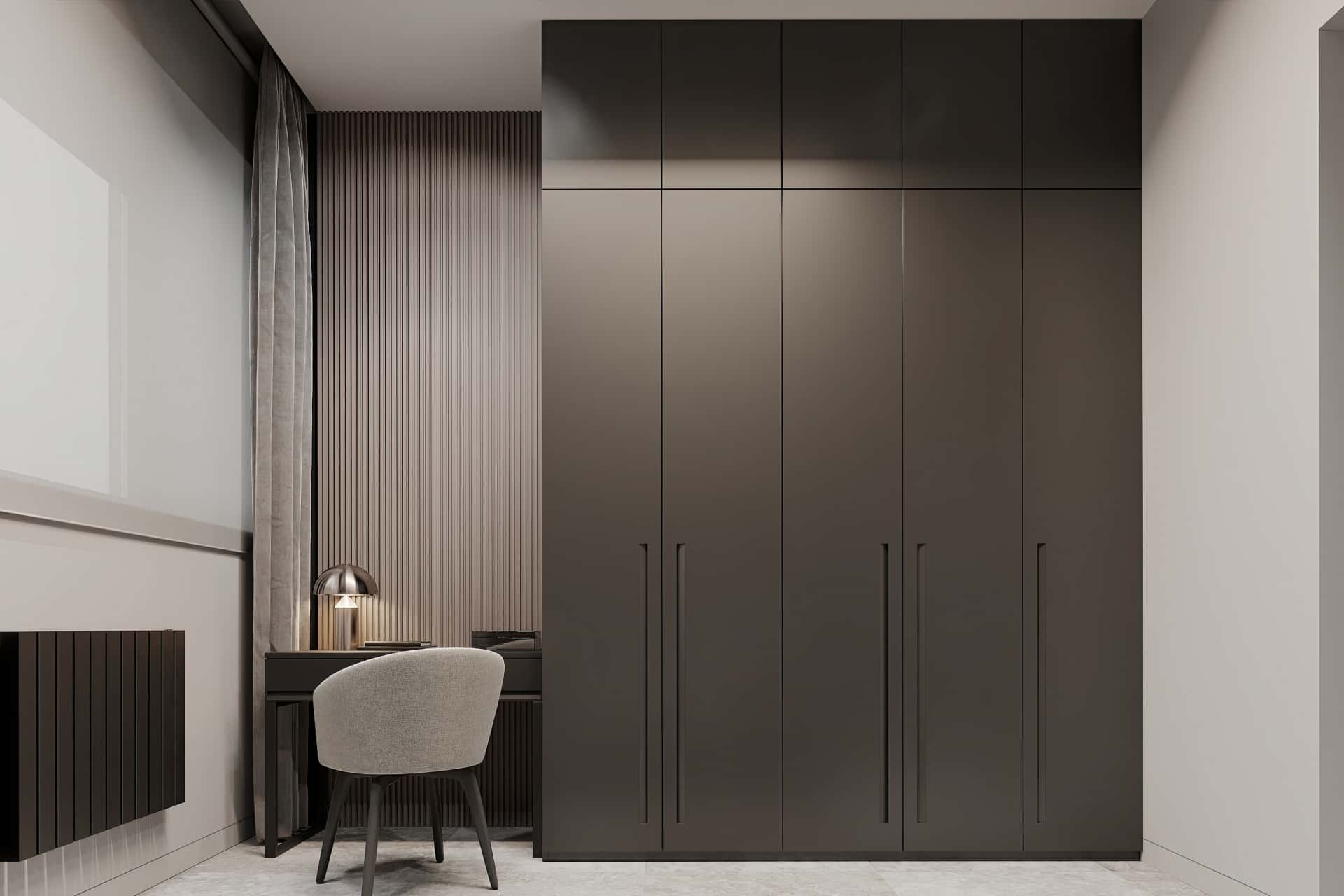 Дизайн и ремонт квартиры в КП Бристоль — Изысканный монохром, 164 м2. 1 этаж Гостевая, фото 5