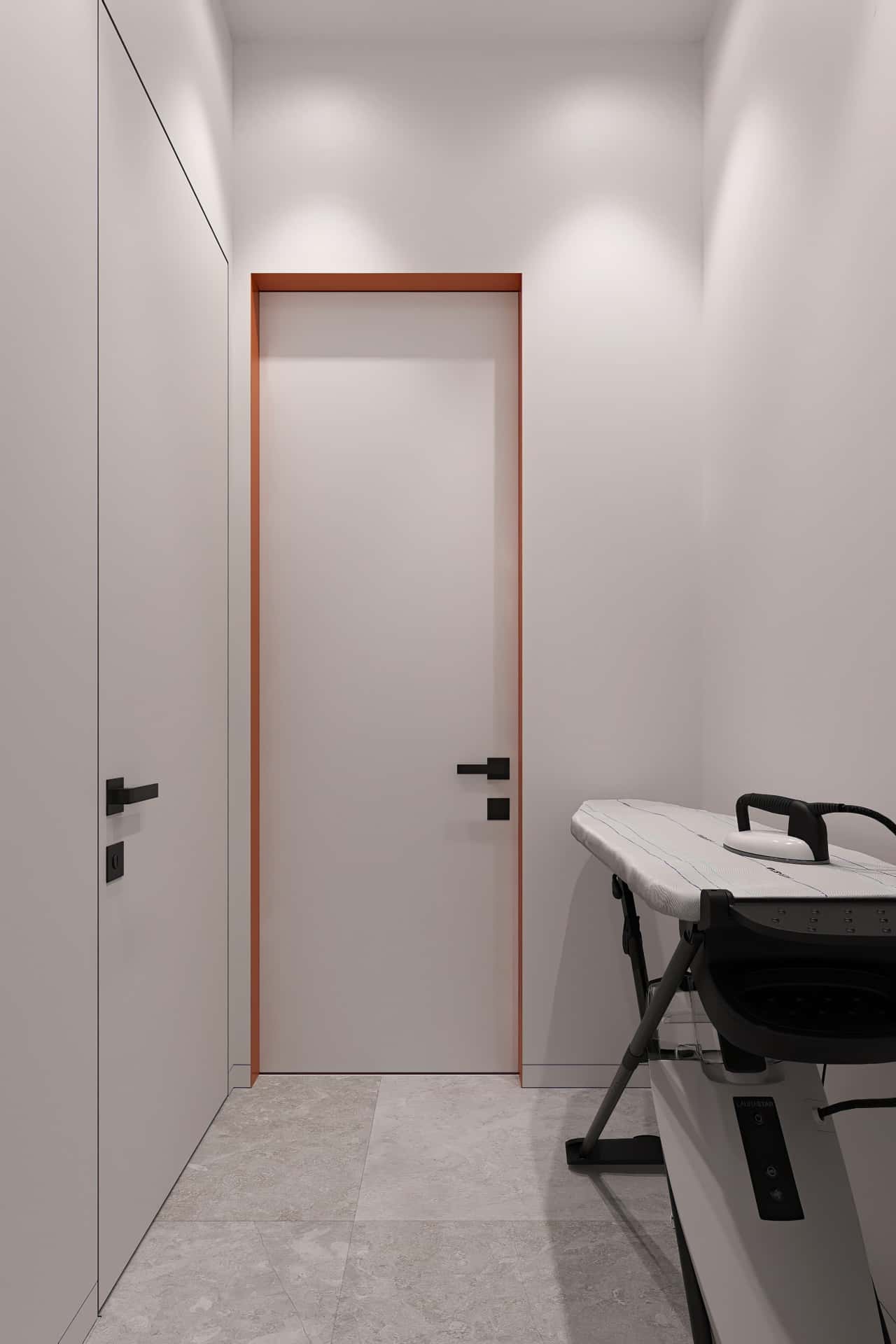 Дизайн и ремонт квартиры в КП Бристоль — Изысканный монохром, 164 м2. 2 этаж Постирочная, фото 3