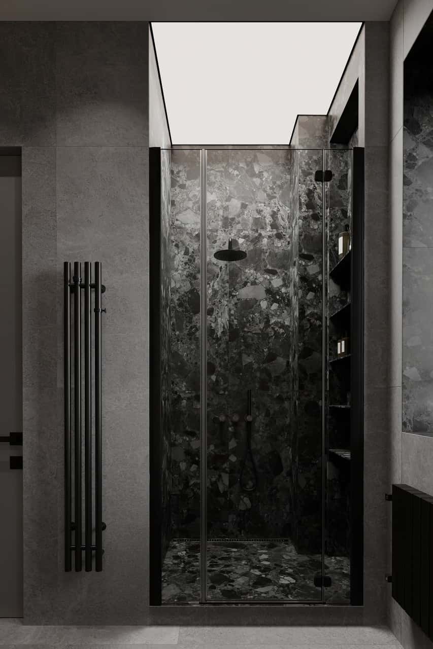 Плитка, имитирующая сланцевый уголь