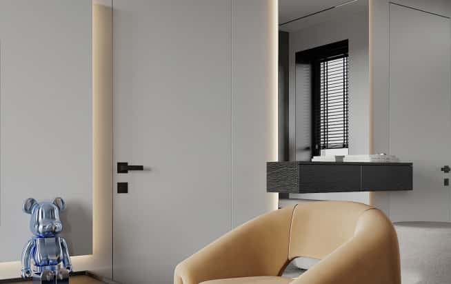 Дизайн и ремонт квартиры в КП Бристоль в стиле современная классика. 1 этаж Кухня-гостиная, фото 6