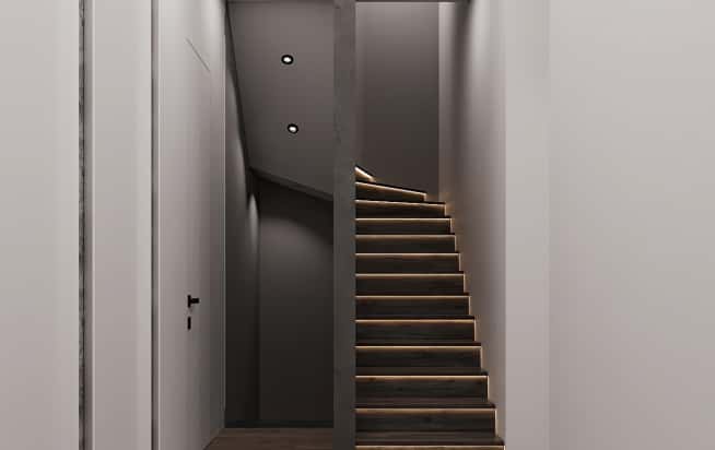 Дизайн и ремонт квартиры в КП Бристоль в стиле современная классика. 2 этаж Коридор