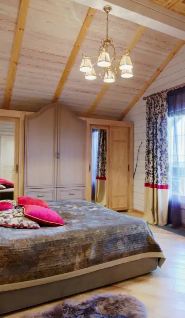 Дизайн и ремонт дома в пос. Писково в стиле прованс. Спальни, гостевые
