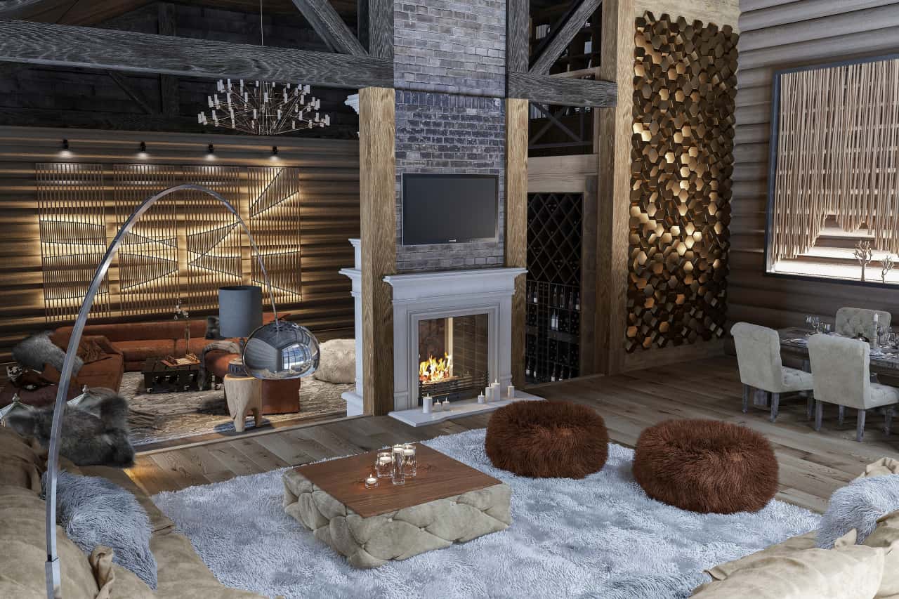 Дизайн коттеджа в стиле шале