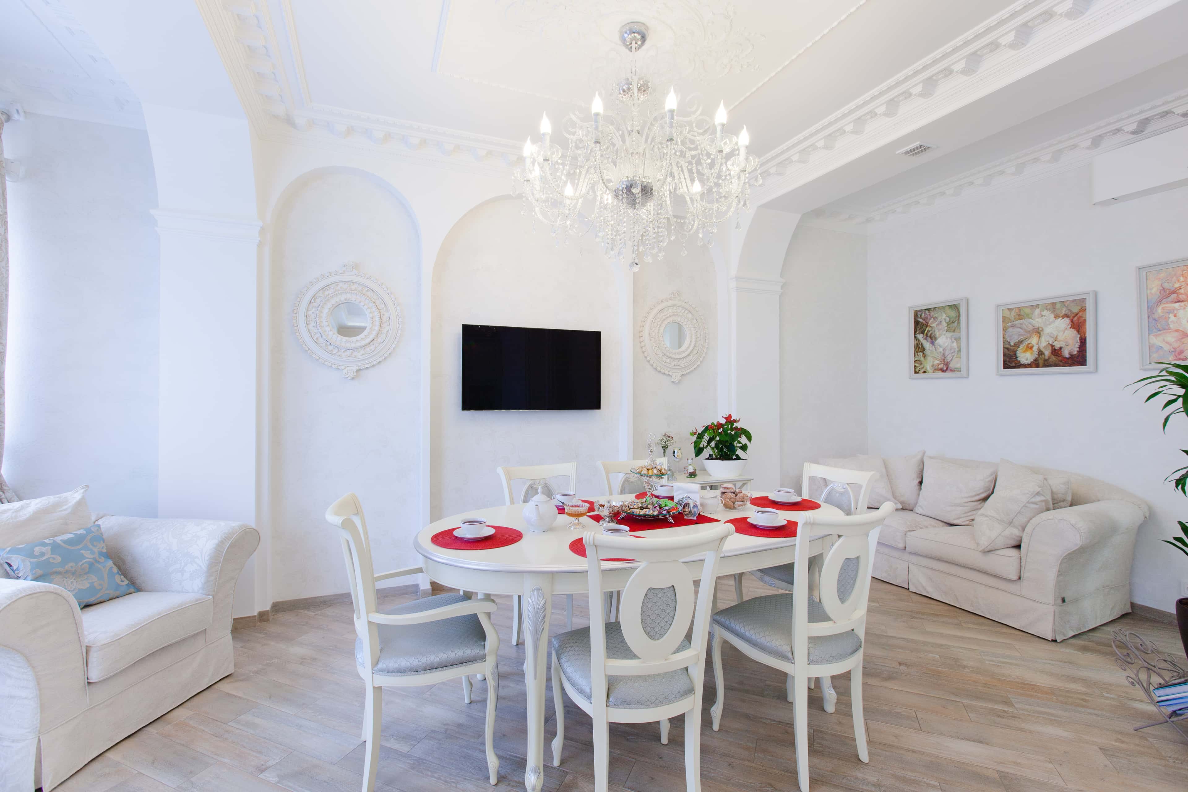 Оформление интерьера гостиной. Фото № 39403.