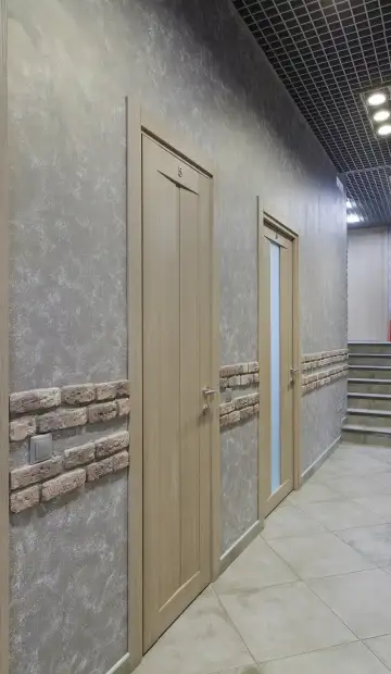 Дизайн и ремонт офиса «Вира-АртСтрой» в стиле эклектика. Коридор, фото 1