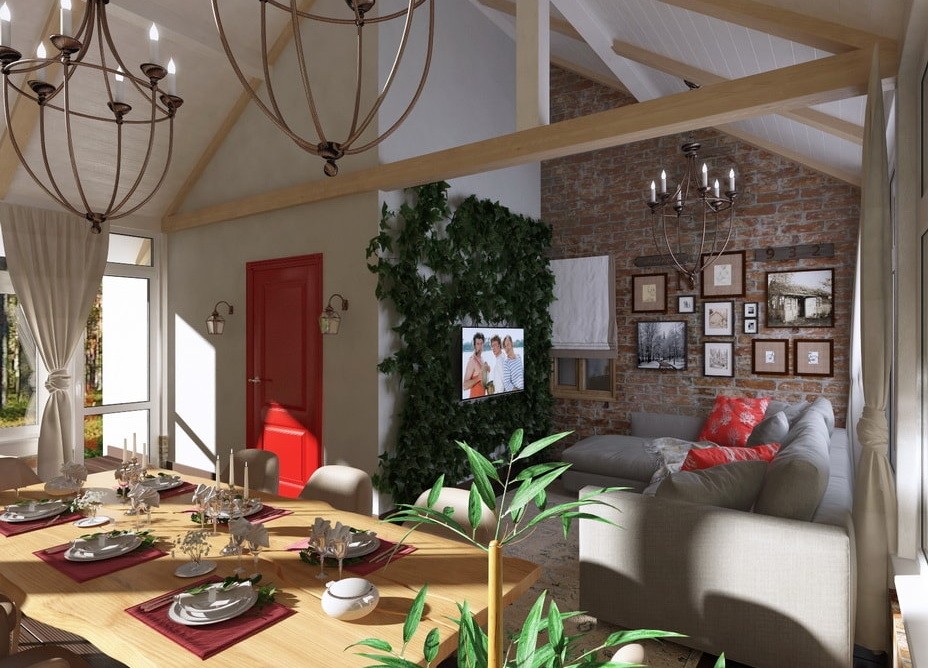 Дизайн интерьера таунхауса