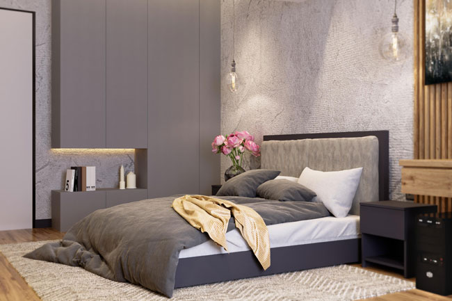 Дизайн интерьера современной спальни: идеи и тренды. Фото 02