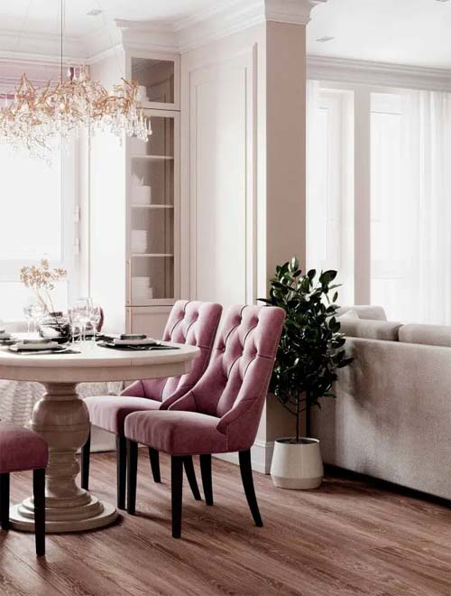 бледно-розовые кресла