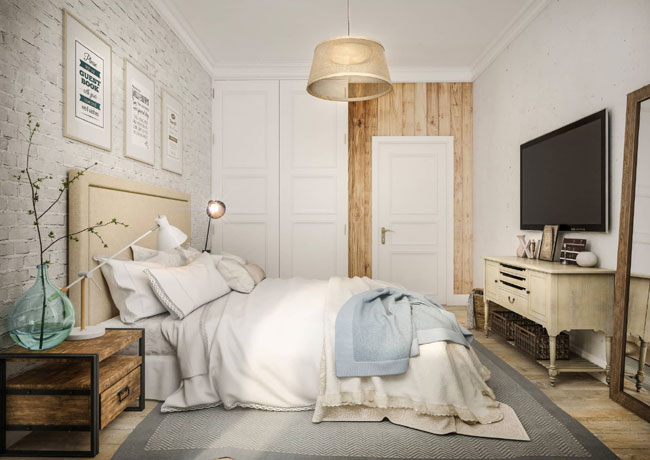 Спальня в скандинавском стиле | Статья от Вира-АртСтрой. Фото 03