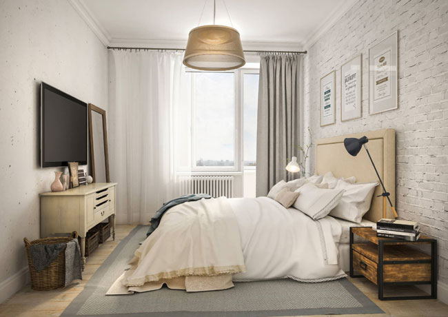 Спальня в скандинавском стиле | Статья от Вира-АртСтрой. Фото 04