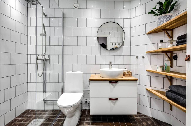 Ванная комната в скандинавском стиле. Фото 07