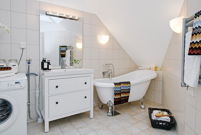 Ванная комната в скандинавском стиле. Фото 014