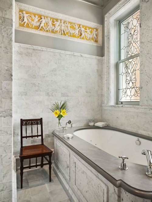 Классический дизайн интерьера ванной комнаты