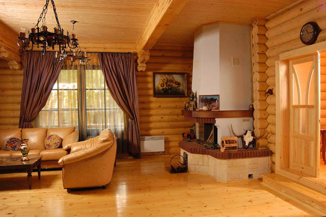 Дизайн интерьера деревянного дома | Статья от Вира-АртСтрой. Фото 01