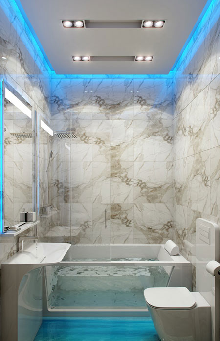 Освещение в ванной комнате | Статья от Вира-АртСтрой. Фото 08