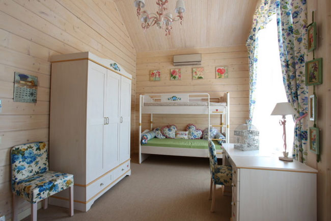 Детская комната в стиле прованс. Отделка и материалы