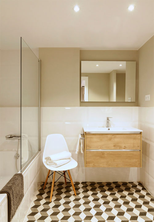 Ванная комната в скандинавском стиле. Фото 017