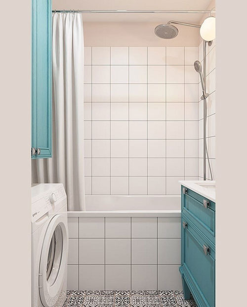 Идеи для дизайна маленькой ванной комнаты. Какую цветовую гамму выбрать для маленькой ванной. Фотография 5.