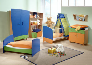 Организация пространства в детской комнате. Фото 01