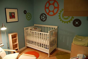 Организация пространства в детской комнате. Фото 02