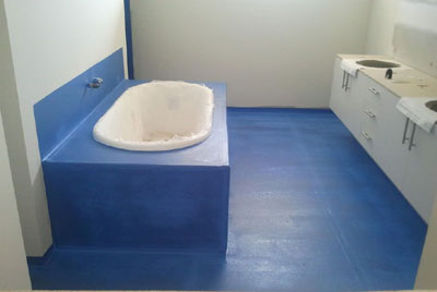 Гидроизоляция в ванной комнате. Фото 02