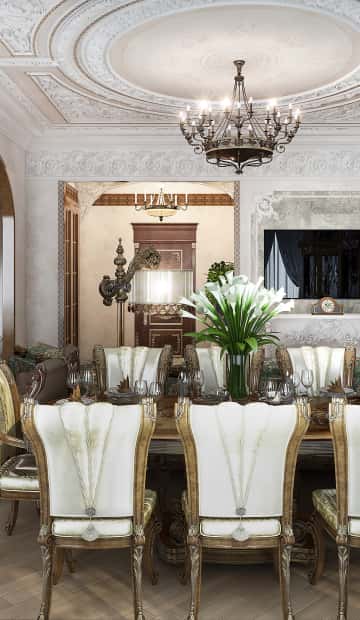 Пилоны из цельного дерева с витиеватыми узорами