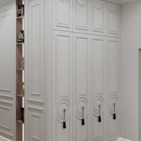 Удобство со вкусом. Дизайн и ремонт квартиры 88м2 ЖК Вереск в современной классике. Прихожая и коридор, фото 03