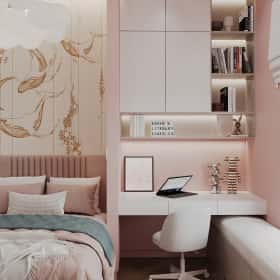 Удобство со вкусом. Дизайн и ремонт квартиры 88м2 ЖК Вереск в современной классике. Детская, фото 02