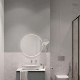 Стиль как инвестиция. Дизайн и ремонт квартиры 60м2 ЖК AFI Park Воронцовский в современном стиле. Санузел