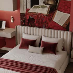 Алгоритм комфорта. Дизайн и ремонт квартиры 64м2 ЖК Дом Достижение в неоклассике. Спальня, фото 02