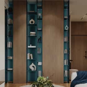 Фотографии кухонь-гостиных. Объятия моря. Дизайн и ремонт квартиры 91м2 ЖК Событие в современном эко-стиле. Кухня-гостиная, фото 04.