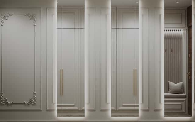 Квартира 125 м² с ремонтом в стиле неоклассика