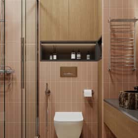 Песня в стиле кантри. Дизайн и ремонт квартиры 53м2 ЖК Вдохновение. Санузел, фото 02