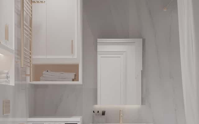 Неоклассический дизайн квартиры 45 м²