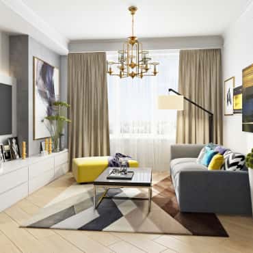 Дизайн и ремонт квартиры в ЖК «Триколор»