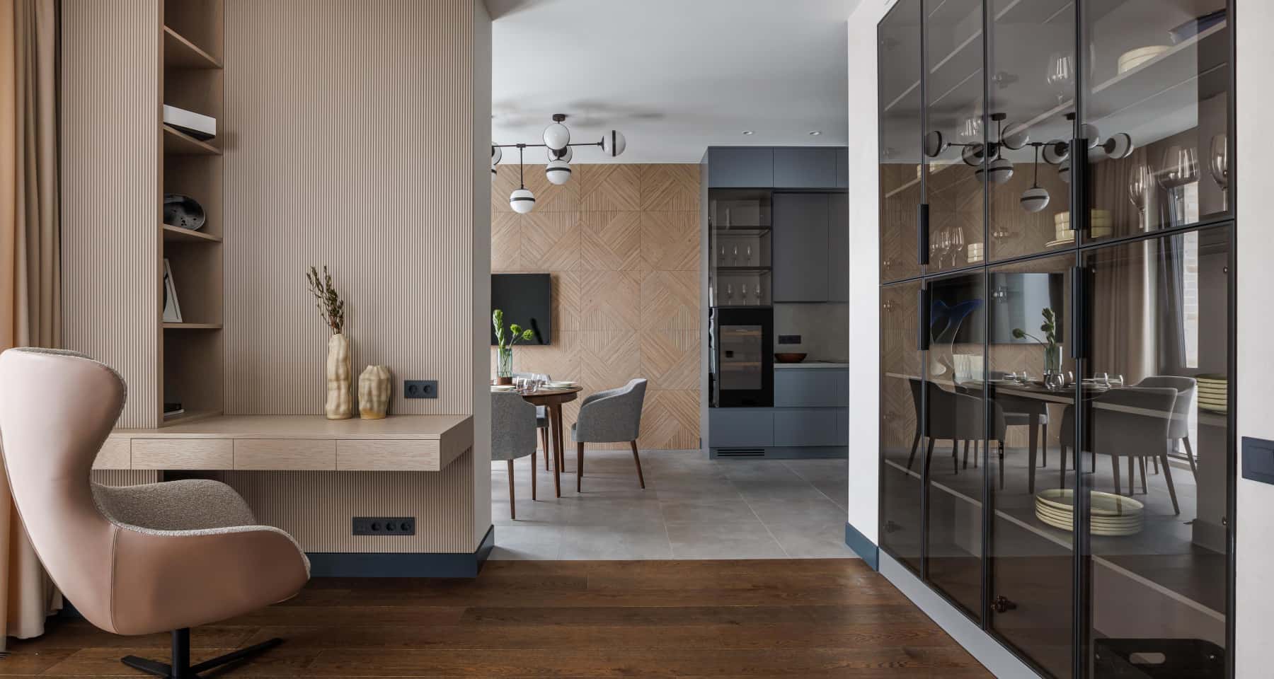 Ремонт квартиры без отделки — гостиная, столовая, кухня