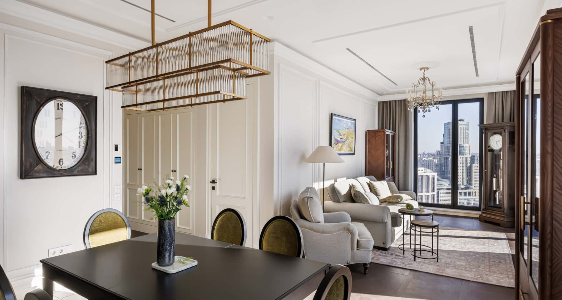 Красивый ремонт квартиры 119 м² в ЖК «Диалог»