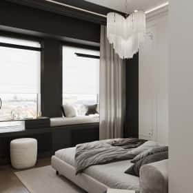 Новелла на французском. Дизайн и ремонт квартиры 67м2 в ЖК Зиларт в современном стиле с элементами французской классики. Спальня, фото 06