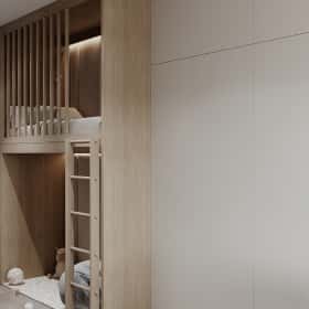 Тёплая гармония. Дизайн и ремонт квартиры 69м2 ЖК Большая семерка в современном стиле. Детская, фото 03