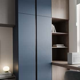 Цвета природы. Дизайн и ремонт квартиры 110м2 в ЖК Wow в современном стиле. Спальня старшего сына, фото 04