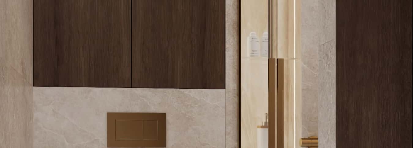 Фотографии квартир. Современная роскошь. Дизайн и ремонт квартиры 111м2 ЖК Павелецкая сити в современном стиле. Гостевой санузел, фото 01.